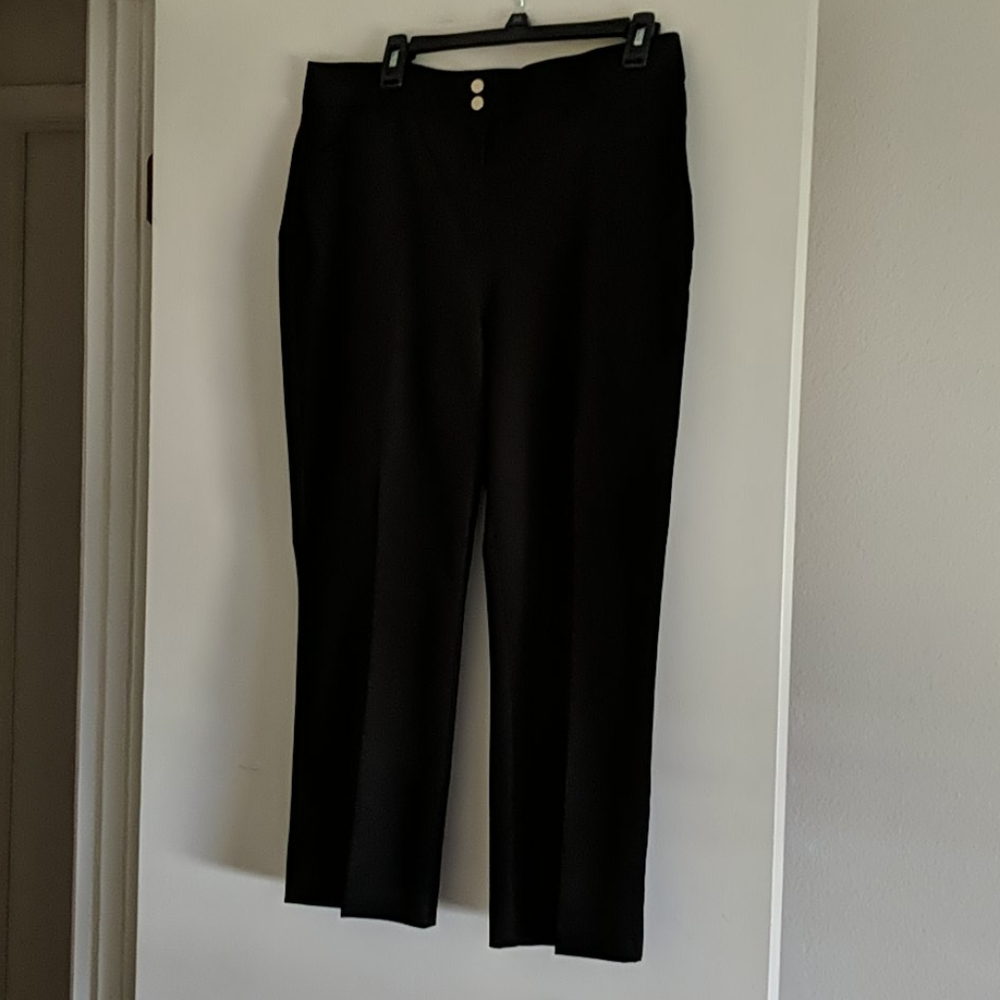 Chico's Black Secret Stretch Straight Leg Pants - Picture 6 of 7